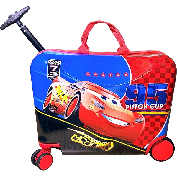 Amazon | Pixar Cars 17 inches Lightning McQueen Shape Luggage